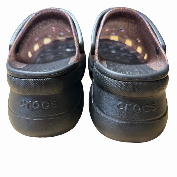 CROCS Women's Pride Bae Glitter Platform Sz 9 Purple Comfortable Comfort - Picture 4 of 7